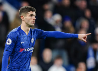 Christian Pulisic of Chelsea in 2019