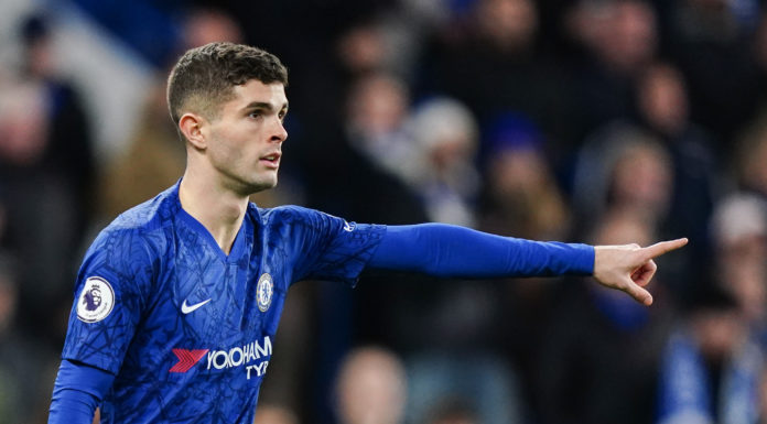 Christian Pulisic of Chelsea in 2019