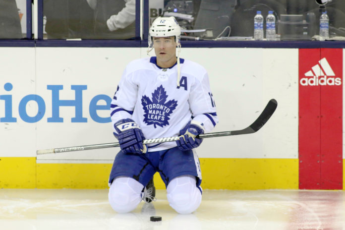 Patrick Marleau with the Maple Leafs in 2018