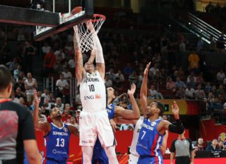 Daniel Theis (10) of Germany during FIBA World Cup 2019