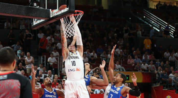 Daniel Theis (10) of Germany during FIBA World Cup 2019