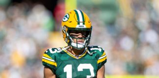 Allen Lazard with the Packers in 2019