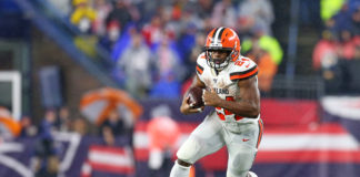 Cleveland Browns running back Nick Chubb in 2019
