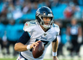 Tennessee Titans quarterback Ryan Tannehill in 2019.