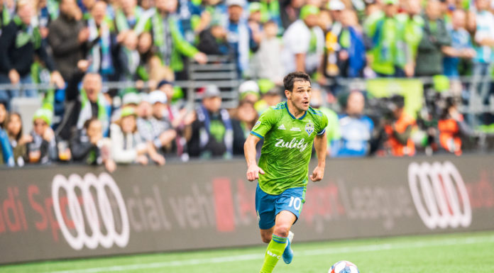 Seattle Sounders midfielder Nicolas Lodeiro in 2019