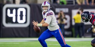 Buffalo Bills quarterback Josh Allen in 2020