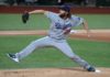 Los Angeles Dodgers starting pitcher Clayton Kershaw in 2020