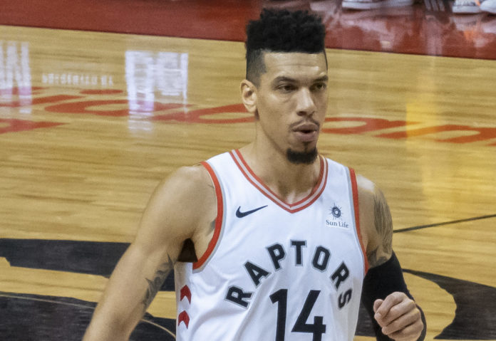 Danny Green playing for Toronto Raptors in 2019