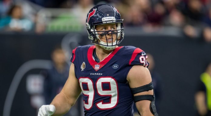 J.J. Watt with Texans in 2018