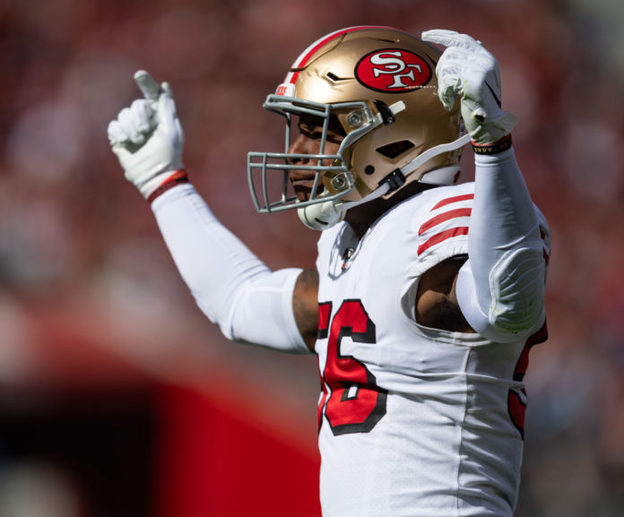 Kwon Alexander with the San Francisco 49ers in 2019