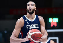 Rudy Gobert with France in 2019