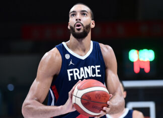 Rudy Gobert with France in 2019