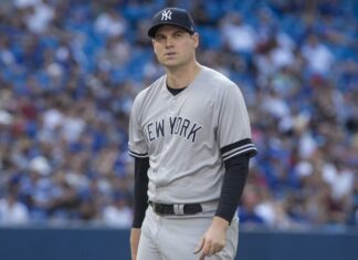 Adam Ottavino with the New York Yankees in 2019