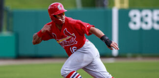 Kolten Wong with the St. Louis Cardinals in 2017