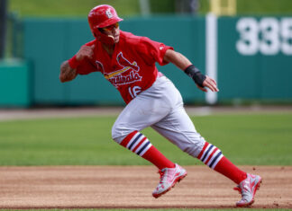 Kolten Wong with the St. Louis Cardinals in 2017