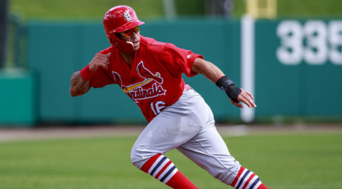 Kolten Wong with the St. Louis Cardinals in 2017