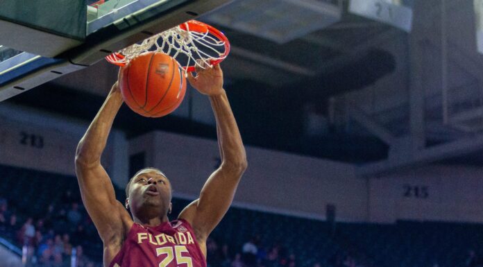Mfiondu Kabengele with Florida State in 2019