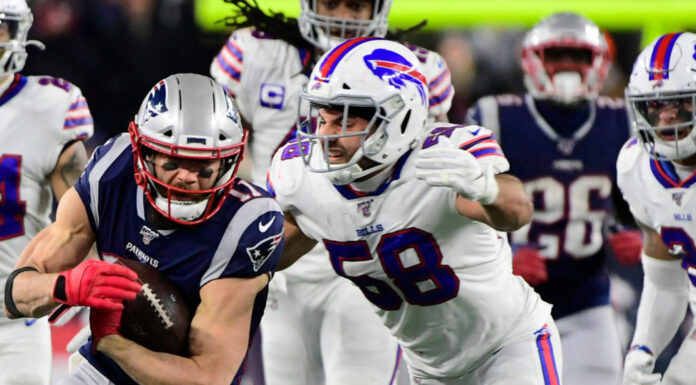 Bills All-Pro LB Matt Milano Done for the 2023 Season With Leg and Knee Injuries Matt Milano with the Buffalo Bills in 2019