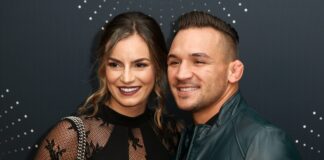Michael Chandler with Brie Willett at the CMT Awards in 2017