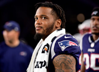 Patrick Chung with the Patriots in 2018