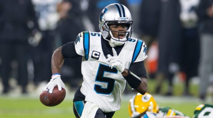 Teddy Bridgewater with the Panthers in 2020.