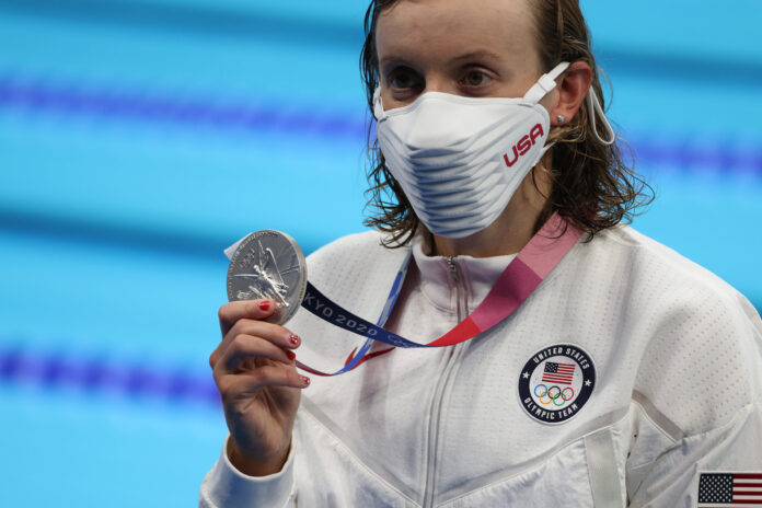 Katie Ledecky at the Tokyo Olympics in 2021