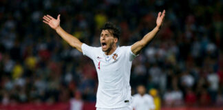 Ruben Dias with Portugal in 2019