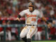 Baltimore Orioles right fielder Anthony Santander (25) in 2019.