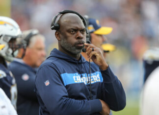 Anthony Lynn with the Chargers