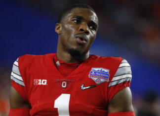 Jeff Okudah with Ohio State in 2019