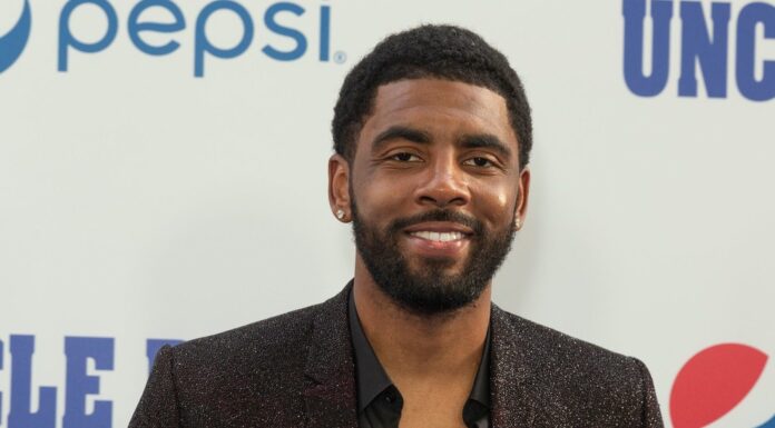 Kyrie Irving at the "Uncle Drew" premiere in 2018.