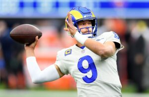 Matthew Stafford with the Los Angeles Rams in 2021