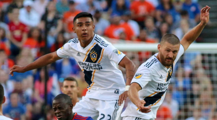 Julian Araujo with Galaxy in 2019