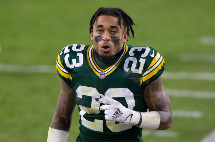 Jaire Alexander with the Green Bay Packers in 2020.