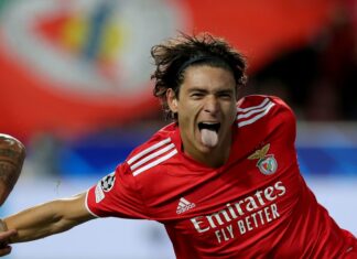 Darwin Nunez with SL Benfica in 2021