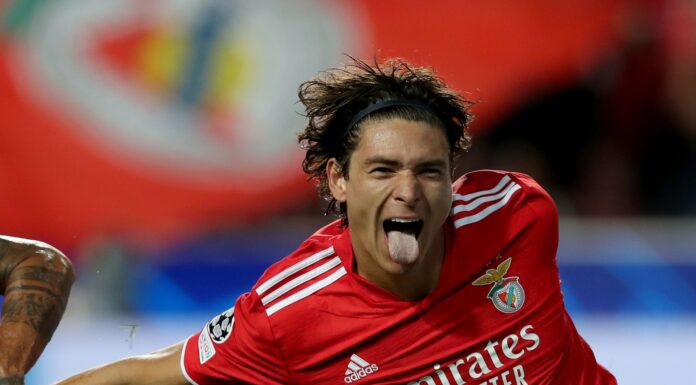 Darwin Nunez with SL Benfica in 2021