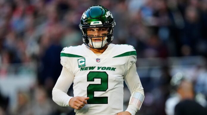 Zach Wilson with the Jets in 2021