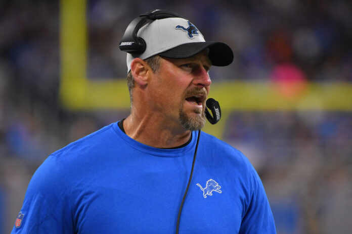 The Detroit Lions head coach Dan Campbell in 2021