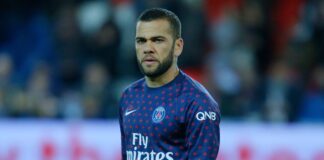 Dani Alves while with PSG in 2019.