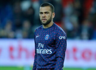Dani Alves while with PSG in 2019.