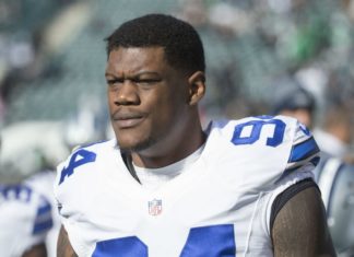 Randy Gregory with the Dallas Cowboys in 2017.