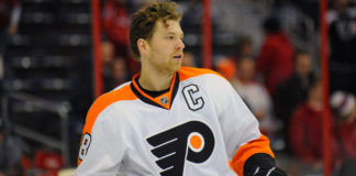 The Philadelphia Flyers' Claude Giroux in 2013