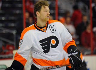 The Philadelphia Flyers' Claude Giroux in 2013