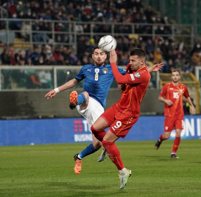 Jorginho of Italy during the EQ playoff 1 Fifa World Cup Qatar 2022 match between Italy and Northern Macedonia on March 24, 2022