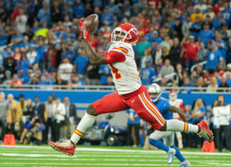 Sammy Watkins with the Kansas City Chiefs in 2019