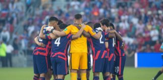 USMNT meet before the FIFA World Cup qualifying match between Panama and USMNT Orlando, FL in March 2022