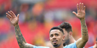 Gabriel Jesus with Manchester City in 2019
