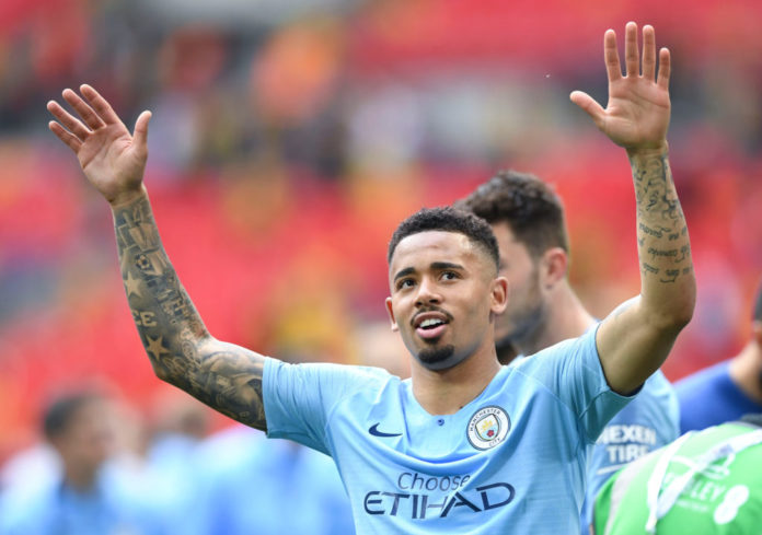 Gabriel Jesus with Manchester City in 2019