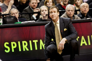The Portland Trail Blazers' former head coach Terry Stotts in 2015