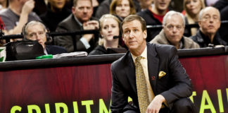 The Portland Trail Blazers' former head coach Terry Stotts in 2015